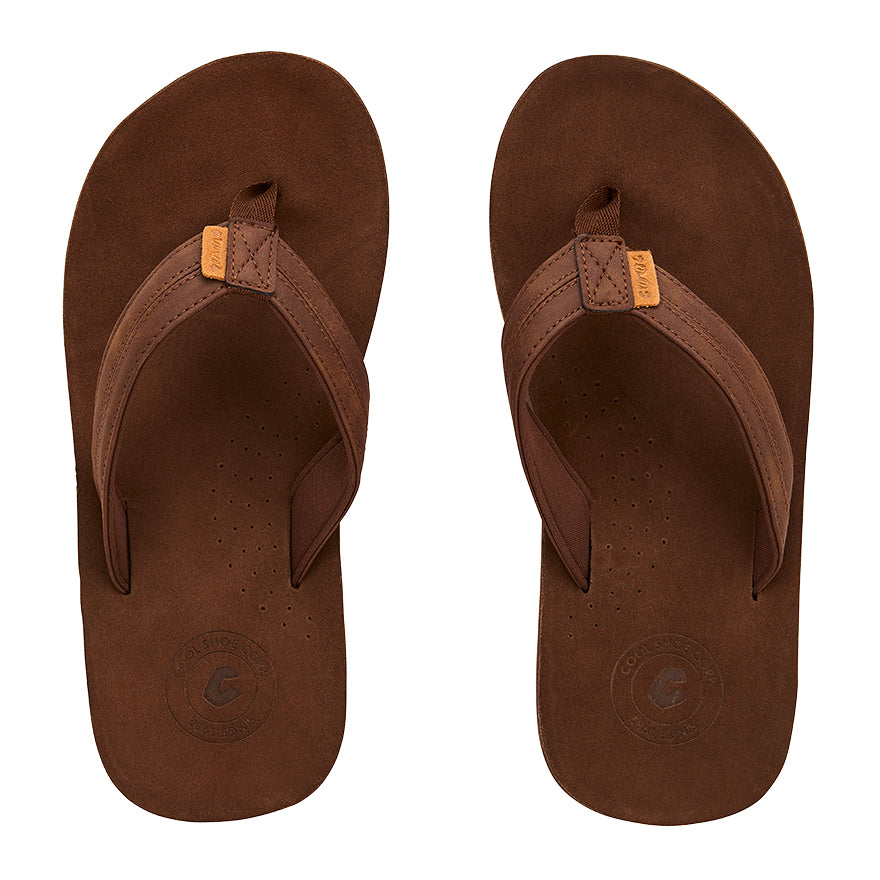 RUGER - Chanclas de cuero para hombre