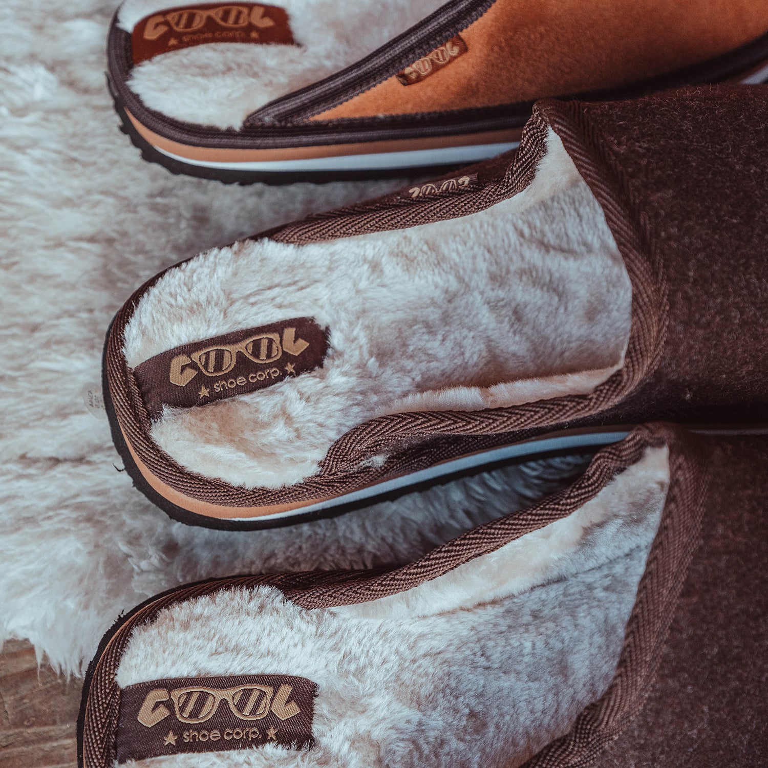HOME MEN - Chaussons avec doublure fourrée pour Homme