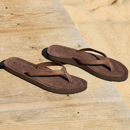 SAFI - Chanclas de piel para mujer