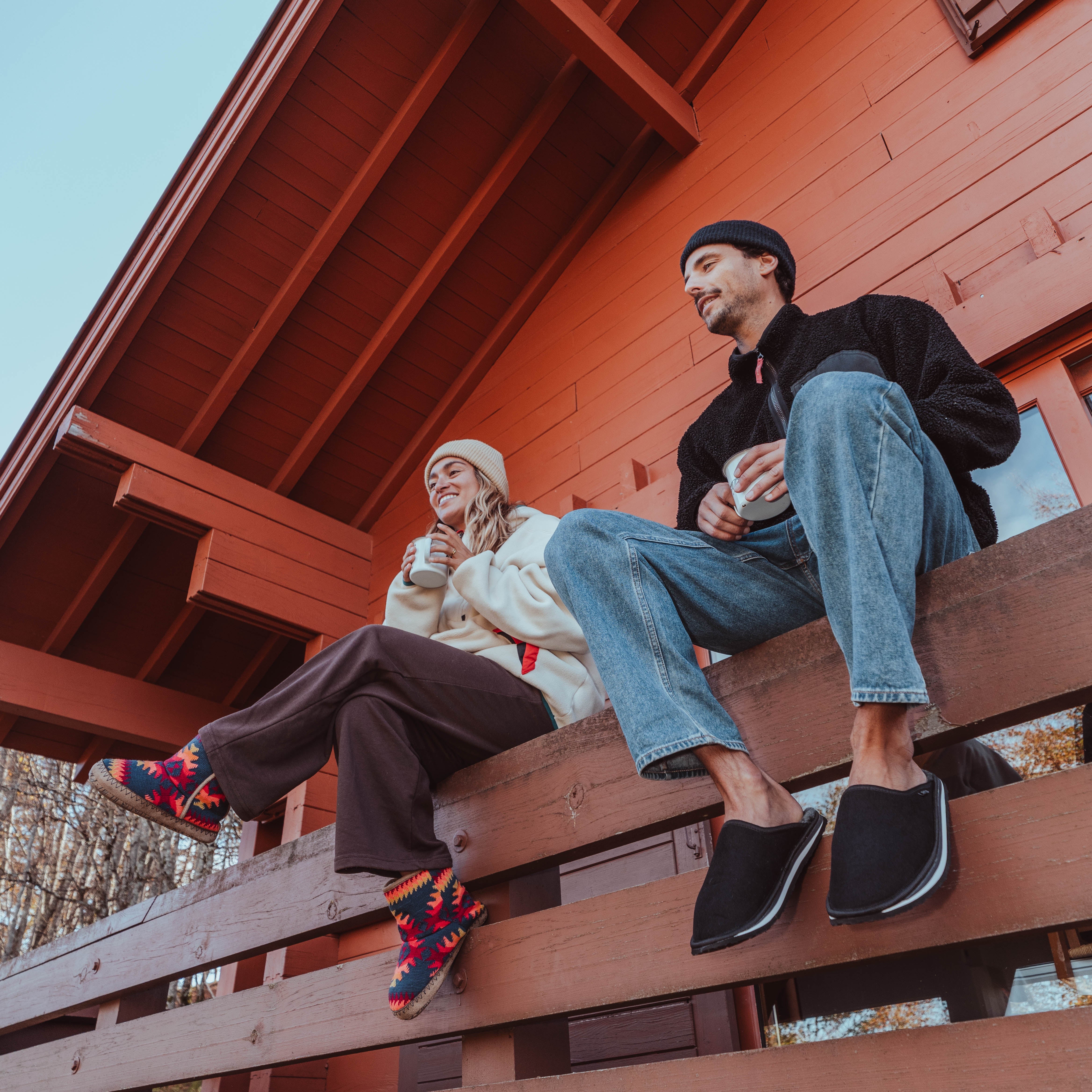 HOME MEN - Chaussons avec doublure fourrée pour Homme