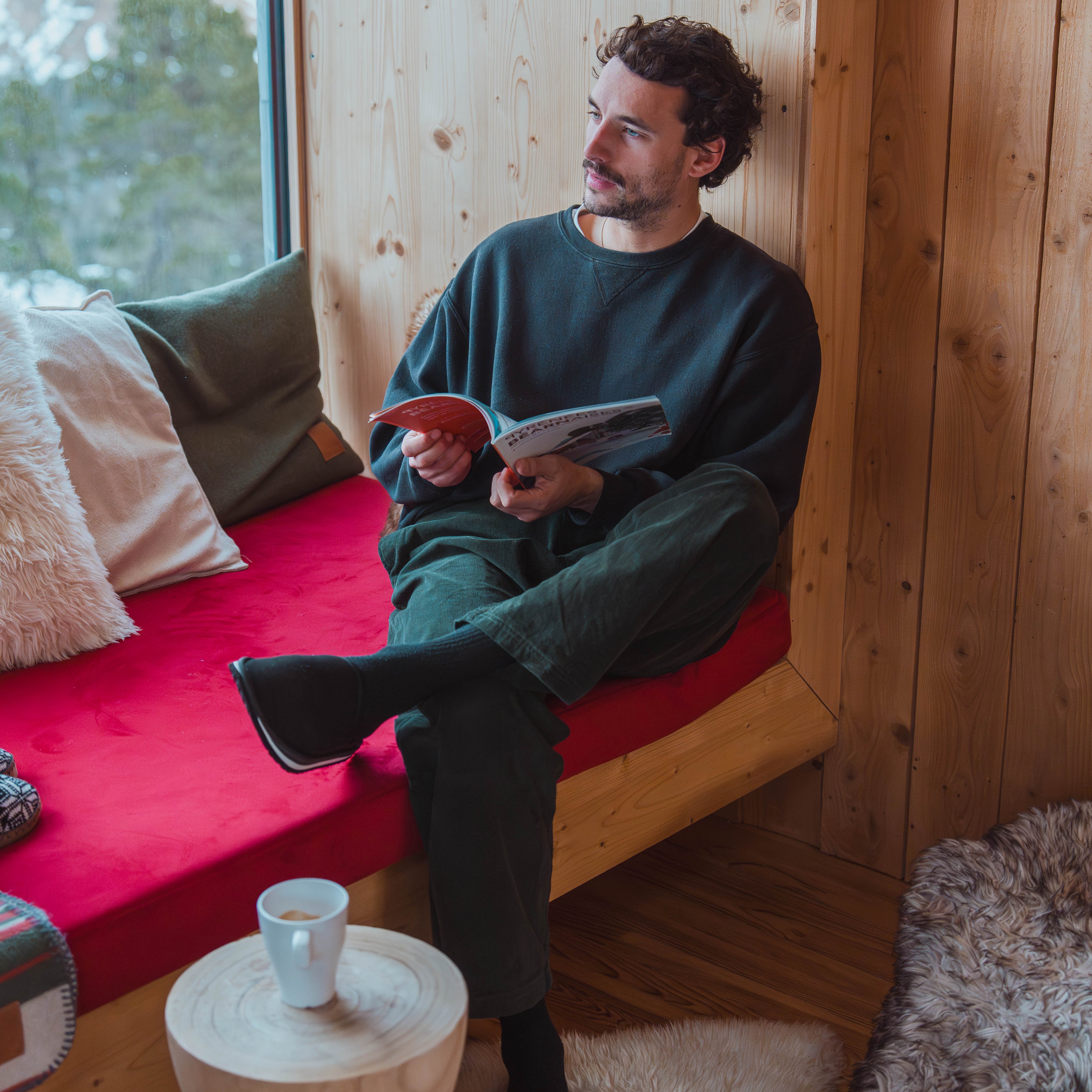 HOME MEN - Chaussons avec doublure fourrée pour Homme