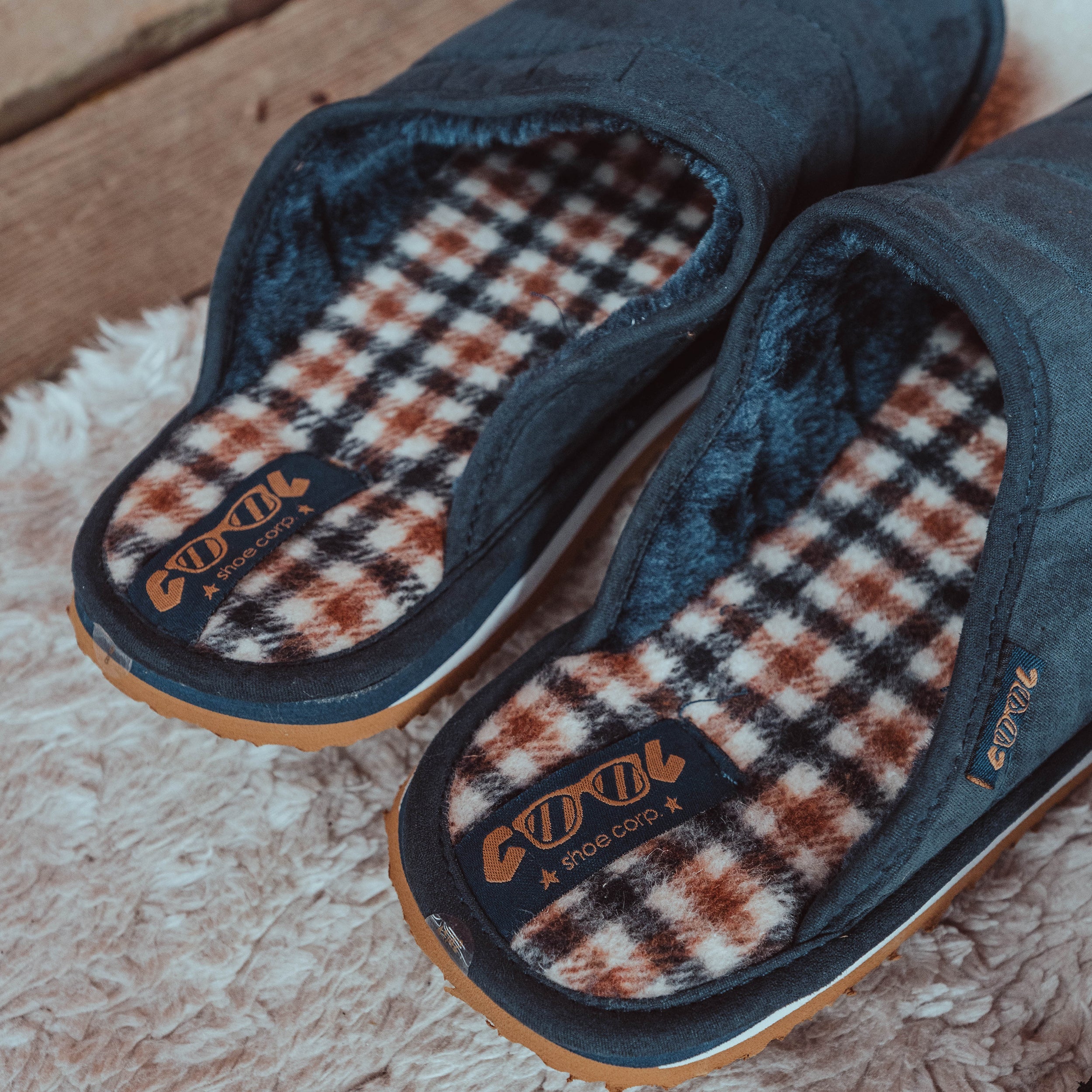 HOME MEN - Chaussons avec doublure fourrée pour Homme