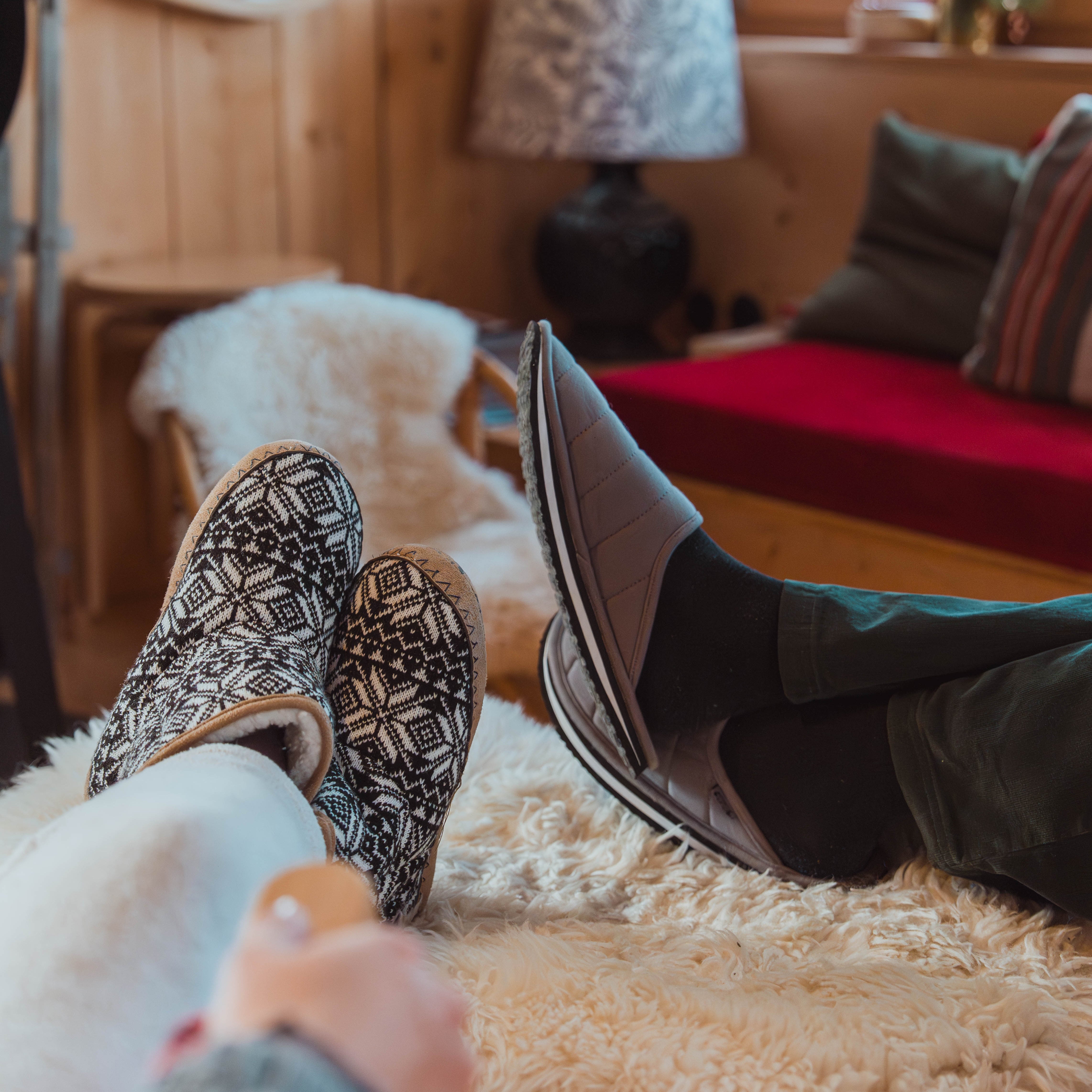 HOME MEN - Chaussons avec doublure fourrée pour Homme